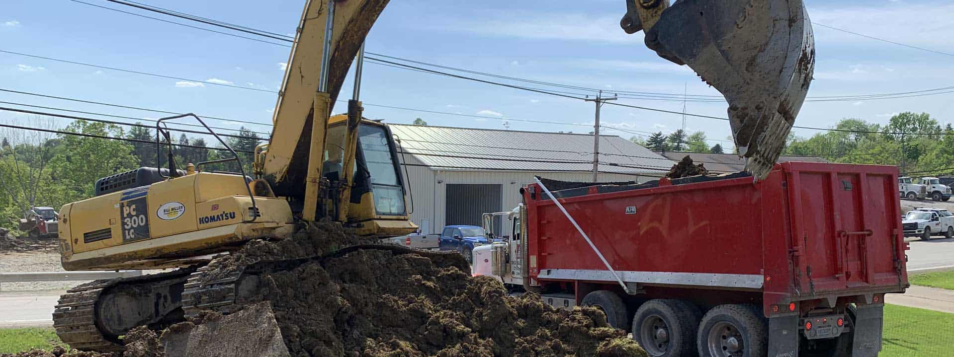 Truck Hauling Limestone, WV